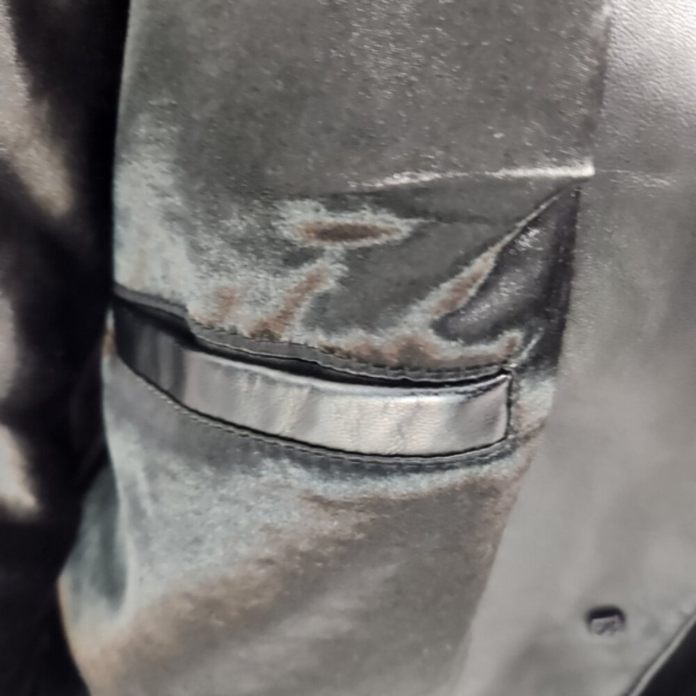 Alaska Vintage Button-Down Leather Jacket Size Sm… - image 8